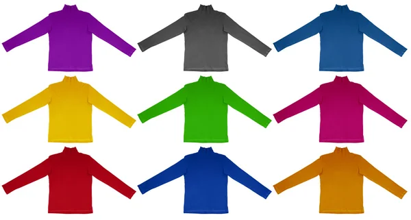T-shirt com mangas compridas - colorido — Fotografia de Stock