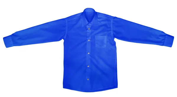 Camisa com mangas compridas - Azul escuro — Fotografia de Stock