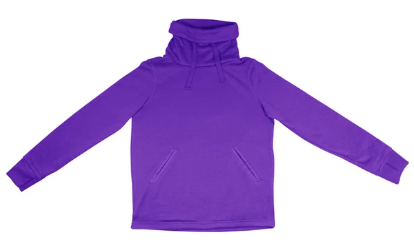 Sweatshirt with thick collar - purple — Stock Photo, Image