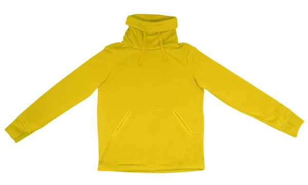 Sweatshirt with thick collar - yellow — Stock Photo, Image