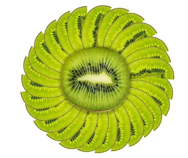 Kiwi fruit isolated on white — Stock Photo, Image