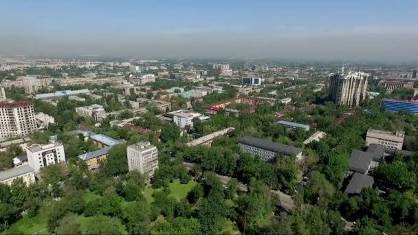 Almaty - letecký pohled — Stock video