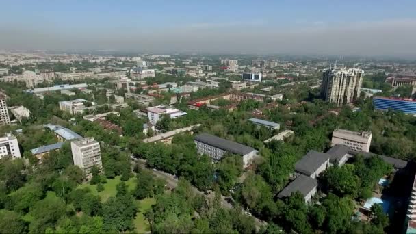 Алматы - Вид с воздуха — стоковое видео