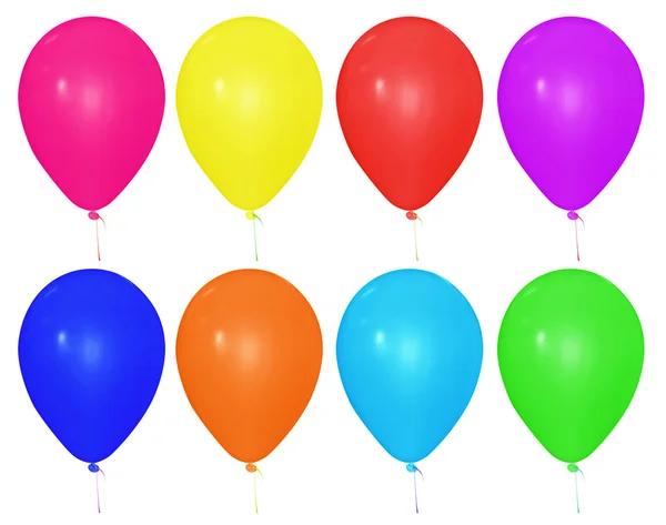 Balon na białym tle - kolorowe — Zdjęcie stockowe