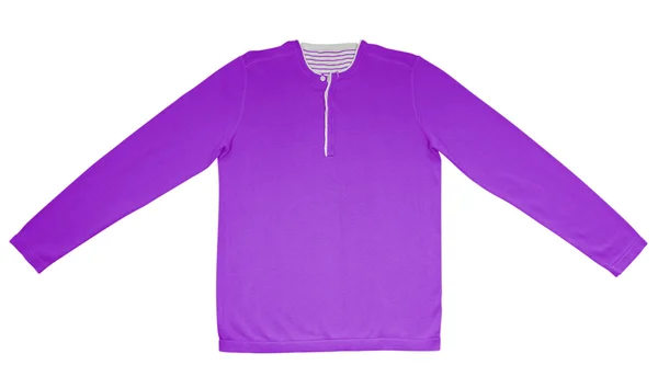 Warm shirt with long sleeves - purple — Stock Photo, Image