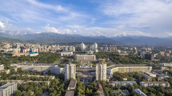 Almaty Pemandangan udara di The Republic Square — Stok Foto