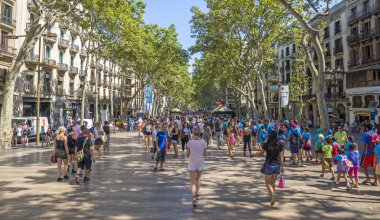 La rambla Barcelona, İspanya