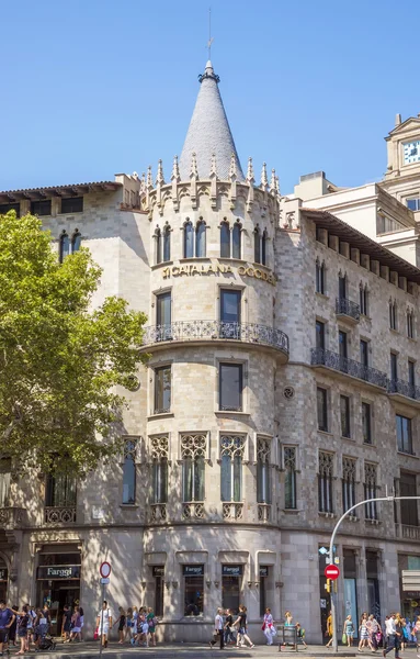 Architectuur op de Passeig de Gracia in Barcelona — Stockfoto