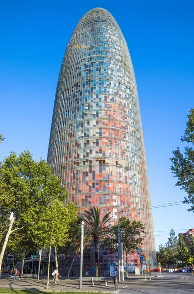 Torre Agbar Kulesi Barselona — Stok fotoğraf