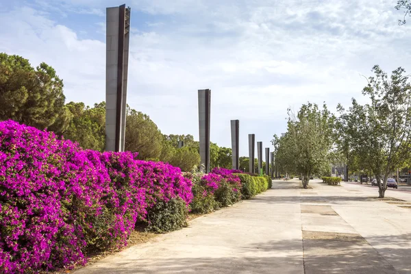 Passeio marítimo no distrito de poblenou — Fotografia de Stock