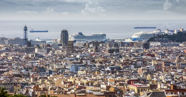 Vista panorâmica de Barcelona — Fotografia de Stock