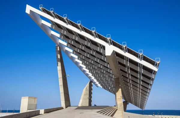 Photovoltaic plate at Forum area in Barcelona — Stock Photo, Image