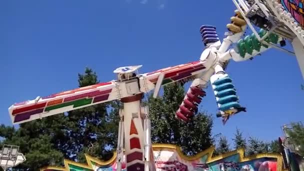 The Fantasy Amusement park in Almaty — Stock Video