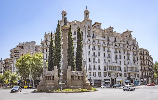 Verdaguer plein in barcelona — Stockfoto