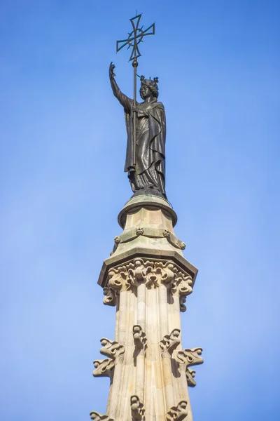 Details of Cathedral of the Holy Cross and Saint Eulalia — Stock Photo, Image