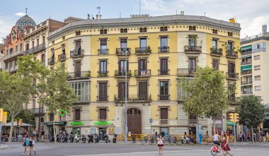 Arc de Triomf Barcelona yakınındaki mimarisi