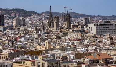Barcelona 'nın hava görüntüsü