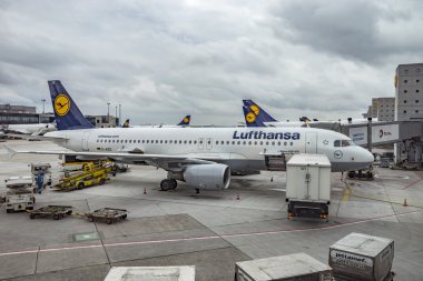 Frankfurt Uluslararası Havaalanı'nda uçak