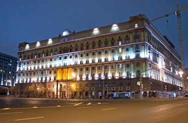 Moskova, eski Kgb Genel Müdürlük, gece görüş