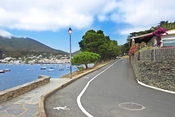 Cadaques view with road — Stock Photo, Image