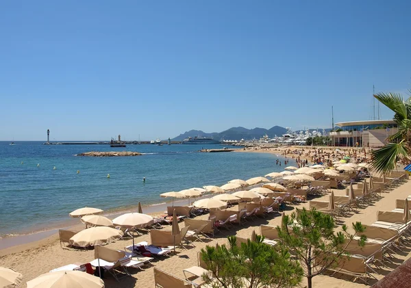 Cannes - Beach — Stock Photo, Image