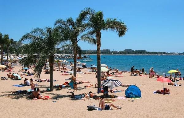 Cannes - Beach — Stock Photo, Image