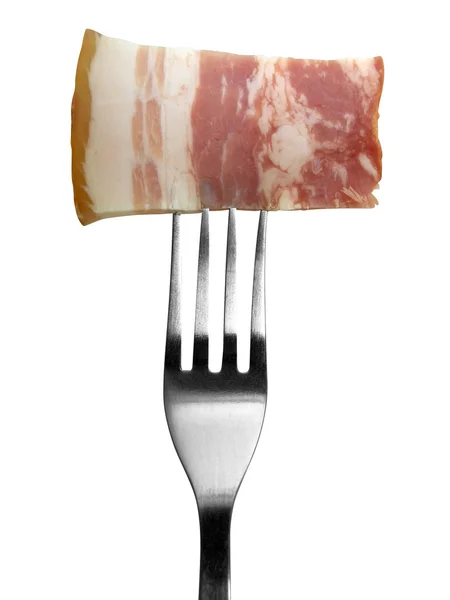 Fourchette et bacon — Photo