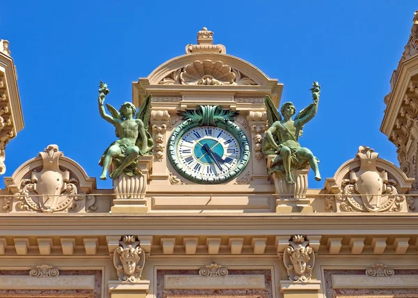 Monaco Grand Casino Clock — Stock Photo, Image