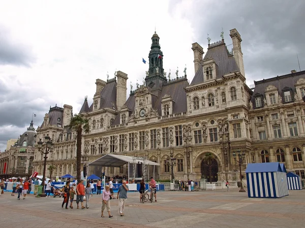 Parijs - City Hall (Hotel de Ville) — Stockfoto