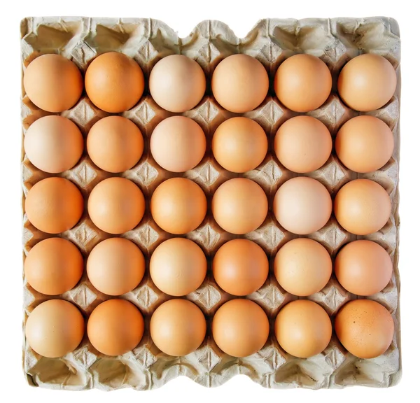 Eggs in a box — Stock Photo, Image