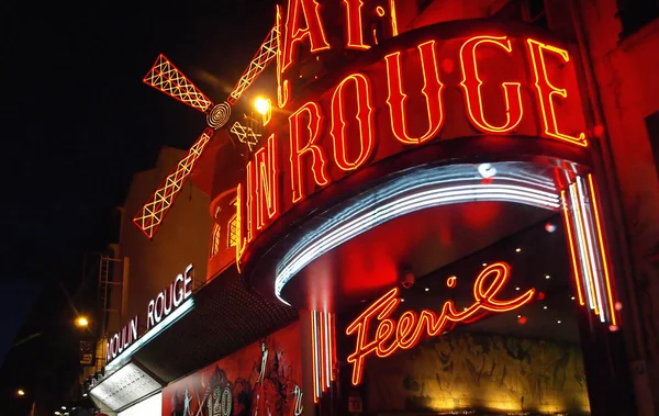 Parijs - Moulin Rouge Stockafbeelding
