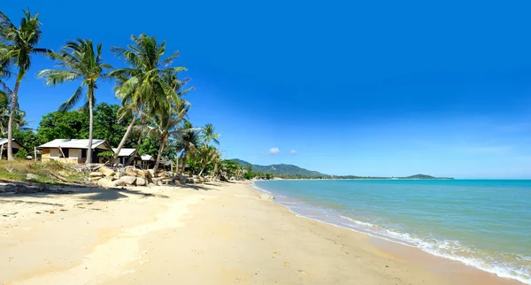 Tropical village and sea view — Stock Photo, Image