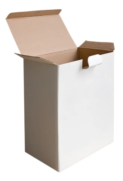 Beyaz kutusunu aç — Stok fotoğraf