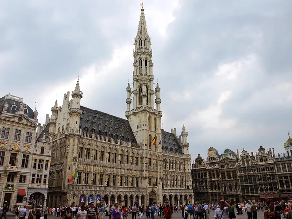Brussel - Town Hall in het Grand Place — Stockfoto
