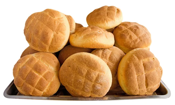 Pane nel cestino di metallo — Foto Stock