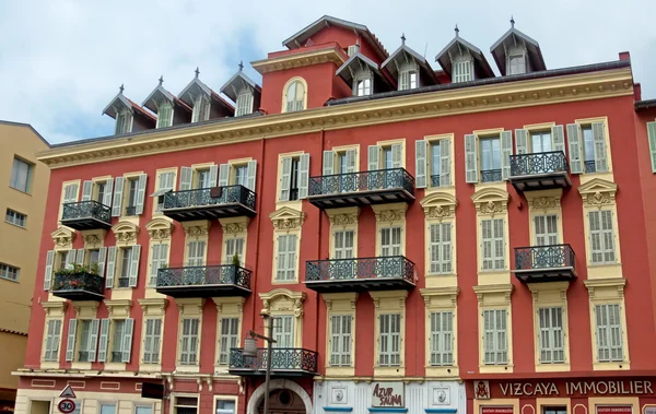 Ницца - Архитектура вдоль Променада де Анхель — стоковое фото