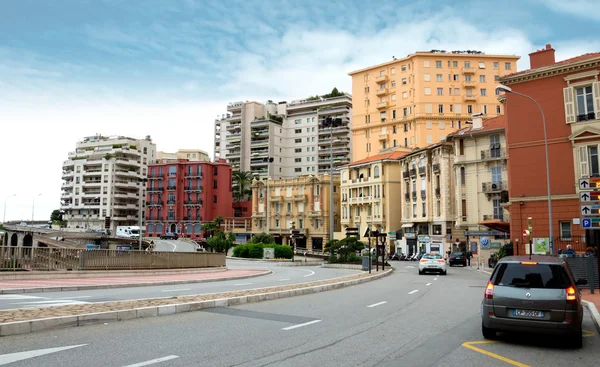 Mónaco - Vista de la ciudad desde la estación de tren Monaco-Ville — Foto de Stock