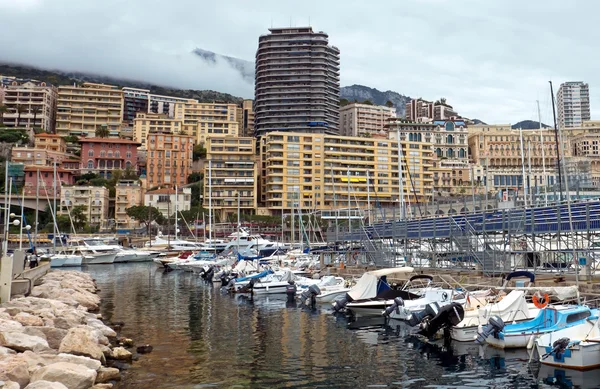 Monaco - boten in de haven Hercules — Stockfoto