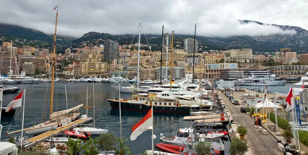 Monaco - Yachts dans le port Hercules — Photo