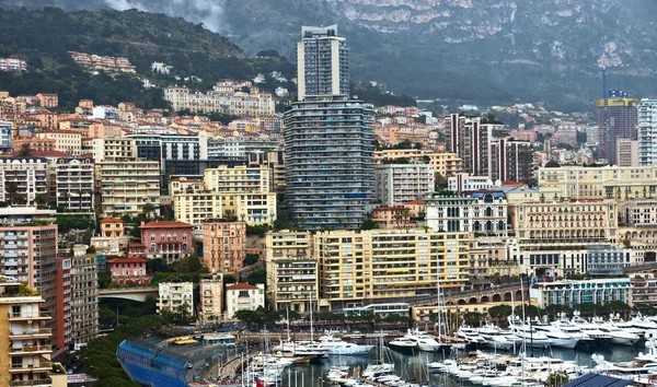 Monaco - utsikt över Monte Carlo från höjderna — Stockfoto