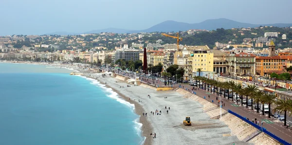 Miasta Nicea - architektura wzdłuż Promenade des Anglais — Zdjęcie stockowe