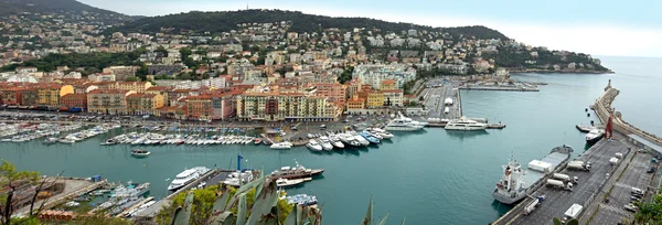 Nice - Vista panorâmica do Porto de Nice — Fotografia de Stock