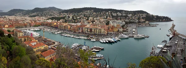 Cidade de Nice - Vista panorâmica do Porto de Nice — Fotografia de Stock
