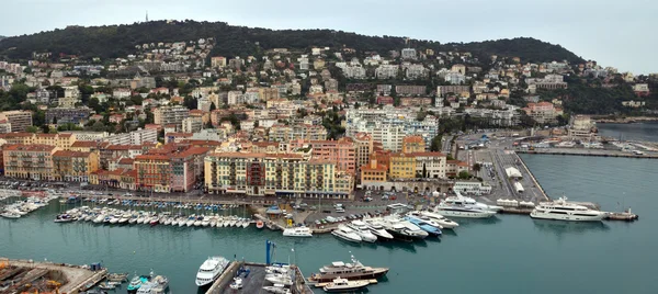 Cidade de Nice - Vista do Porto de Nice — Fotografia de Stock