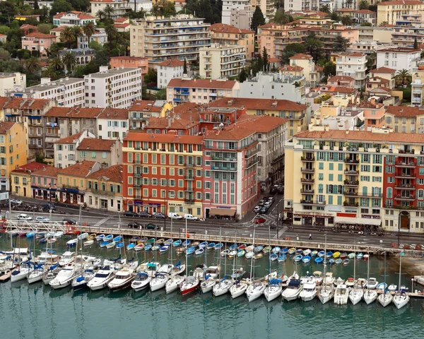 Cidade de Nice - Vista do Porto de Nice — Fotografia de Stock
