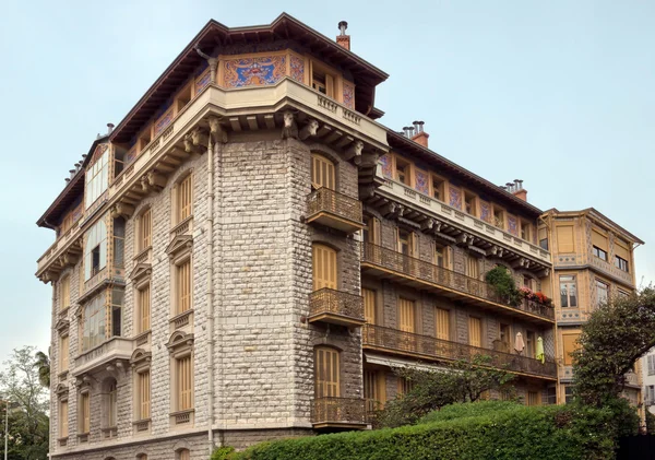 City of Nice - Architecture along Promenade des Anglais — Stock Photo, Image