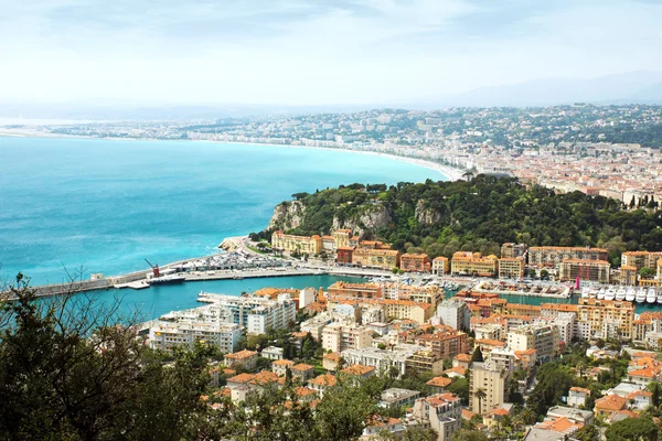 Nizza - vista da Fort du Mont Alban — Foto Stock