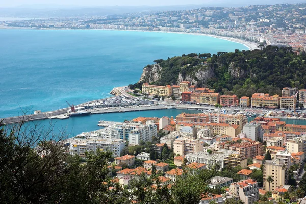 Nizza - vista da Fort du Mont Alban — Foto Stock