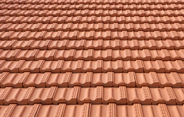 赤いタイル屋根の背景 — ストック写真