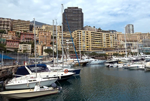 Monaco - panoráma města a přístavu — Stock fotografie